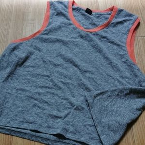 Orange and grey volcom tank top